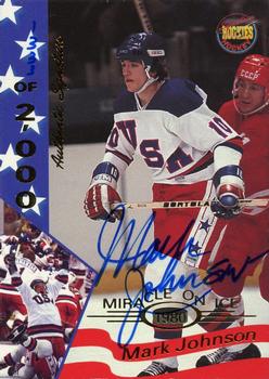 1995 Signature Rookies Miracle on Ice - Signatures #17 Mark Johnson  Front