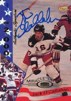 1995 Signature Rookies Miracle on Ice - Signatures #24 Jack O'Callahan  Front