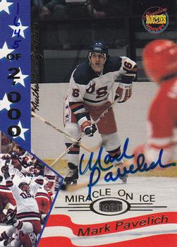 1995 Signature Rookies Miracle on Ice - Signatures #26 Mark Pavelich  Front