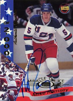 1995 Signature Rookies Miracle on Ice - Signatures #27 Mike Ramsey  Front