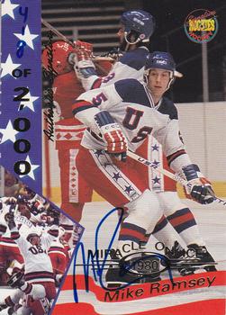 1995 Signature Rookies Miracle on Ice - Signatures #28 Mike Ramsey  Front