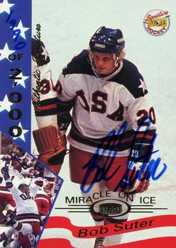1995 Signature Rookies Miracle on Ice - Signatures #34 Bob Suter  Front