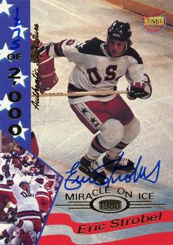 1995 Signature Rookies Miracle on Ice - Signatures #36 Eric Strobel  Front