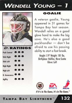 1994 EA Sports NHL '94 #132 Wendell Young Back
