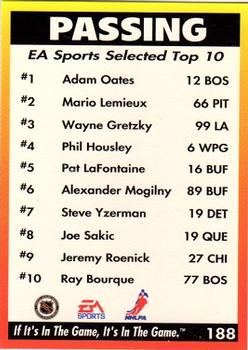 1994 EA Sports NHL '94 #188 Passing Back