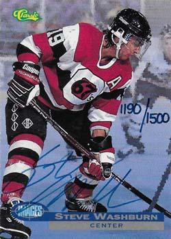 1995 Classic Images - Autographs #NNO Steve Washburn Front