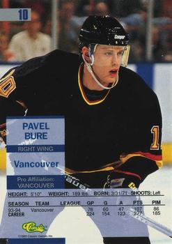 1995 Classic Images - Gold #10 Pavel Bure  Back