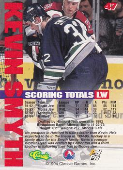 1994-95 Classic #47 Kevin Smyth Back