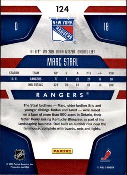2011-12 Panini Certified #124 Marc Staal Back