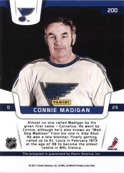 2011-12 Panini Certified #200 Connie Madigan Back