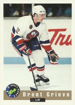 1992 Classic Draft Picks #100 Brent Grieve Front