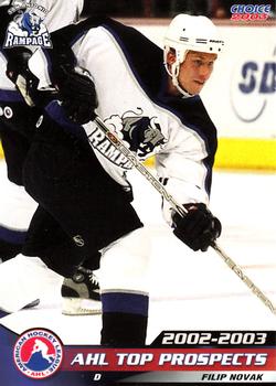 2002-03 Choice AHL Top Prospects #31 Filip Novak Front
