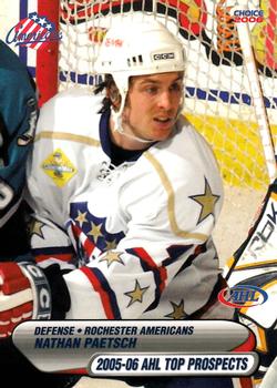 2005-06 Choice AHL Top Prospects #28 Nathan Paetsch Front