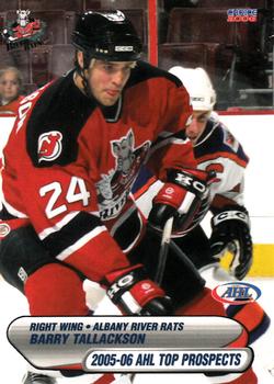 2005-06 Choice AHL Top Prospects #41 Barry Tallackson Front