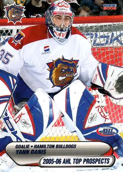 2005-06 Choice AHL Top Prospects #9 Yann Danis Front