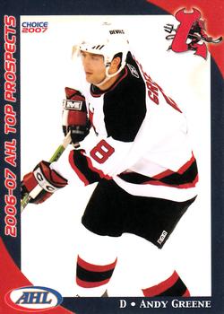 2006-07 Choice AHL Top Prospects #20 Andy Greene Front