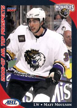 2006-07 Choice AHL Top Prospects #21 Matt Moulson Front