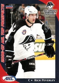 2006-07 Choice AHL Top Prospects #25 Rich Peverley Front
