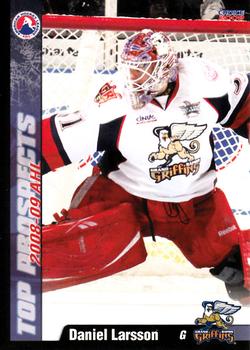 2008-09 Choice AHL Top Prospects #8 Daniel Larsson Front