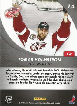 2011-12 Panini Certified - Champions #14 Tomas Holmstrom Back