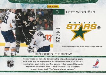 2011-12 Panini Certified - Collision Course Mirror Gold #3 Brenden Morrow Back