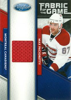 2011-12 Panini Certified - Fabric of the Game #76 Max Pacioretty Front