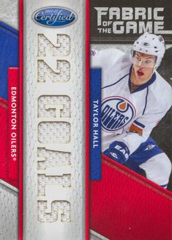 2011-12 Panini Certified - Fabric of the Game Claim To Fame Die Cut #60 Taylor Hall Front