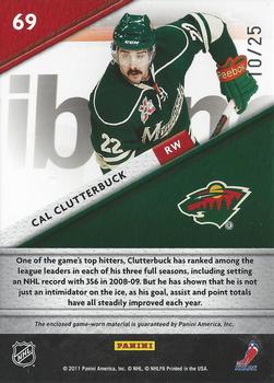 2011-12 Panini Certified - Fabric of the Game Claim To Fame Die Cut #69 Cal Clutterbuck Back