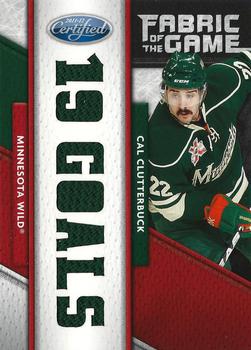 2011-12 Panini Certified - Fabric of the Game Claim To Fame Die Cut #69 Cal Clutterbuck Front