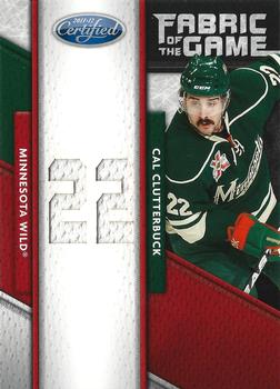 2011-12 Panini Certified - Fabric of the Game Jersey Number #69 Cal Clutterbuck Front