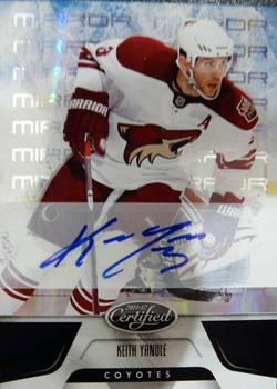 2011-12 Panini Certified - Mirror Black Signatures #76 Keith Yandle Front