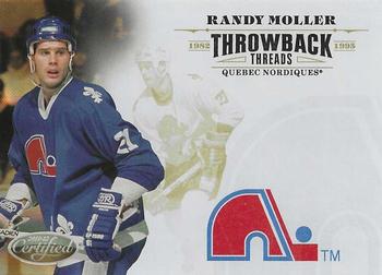 2011-12 Panini Certified - Throwback Threads Mirror Gold #2 Randy Moller Front
