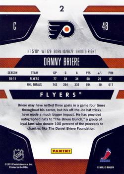 2011-12 Panini Certified - Totally Silver #2 Daniel Briere Back