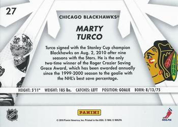 2010-11 Donruss - Boys of Winter #27 Marty Turco Back