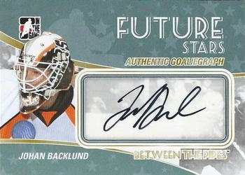 2010-11 In The Game Between The Pipes - Autographs #A-JB Johan Backlund  Front