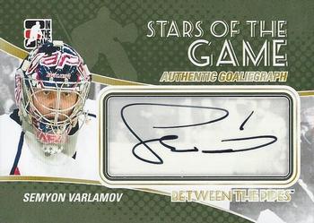 2010-11 In The Game Between The Pipes - Autographs #A-SV Semyon Varlamov Front