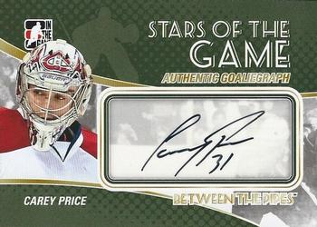 2010-11 In The Game Between The Pipes - Autographs #A-CPR Carey Price Front