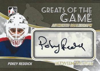 2010-11 In The Game Between The Pipes - Autographs #A-PRE Pokey Reddick Front