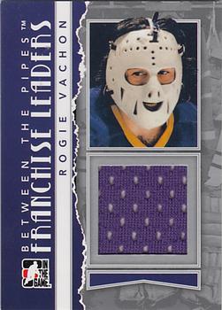 2010-11 In The Game Between The Pipes - Franchise Leaders Jerseys Silver #FL-14 Rogie Vachon Front