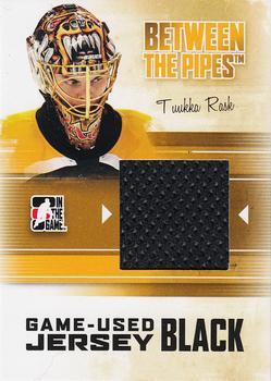 2010-11 In The Game Between The Pipes - Jerseys Black #M-67 Tuukka Rask Front