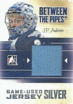 2010-11 In The Game Between The Pipes - Jerseys Silver #M-34 JP Anderson Front