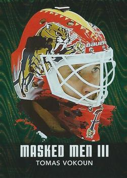 2010-11 In The Game Between The Pipes - Masked Men III Emerald #MM-49 Tomas Vokoun Front