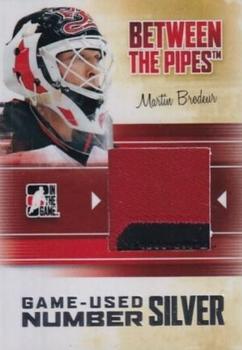 2010-11 In The Game Between The Pipes - Numbers Silver #M-41 Martin Brodeur  Front