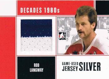 2010-11 In The Game Decades 1980s - Game Used Jerseys Silver #M57 Rod Langway  Front