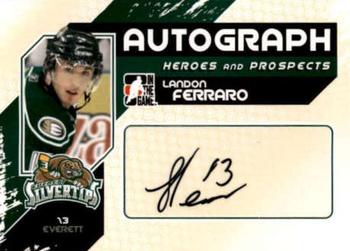 2010-11 In The Game Heroes and Prospects - Autographs #A-LF Landon Ferraro  Front