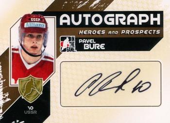 2010-11 In The Game Heroes and Prospects - Autographs #A-PB Pavel Bure Front