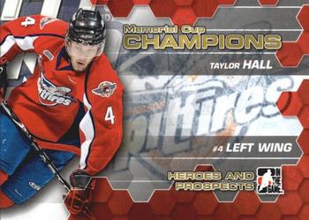 2010-11 In The Game Heroes and Prospects - Memorial Cup Champions #MC-01 Taylor Hall  Front