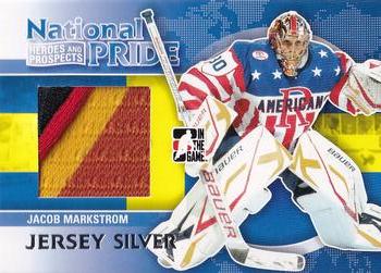 2010-11 In The Game Heroes and Prospects - National Pride Jerseys Silver #NATP-04 Jacob Markstrom  Front