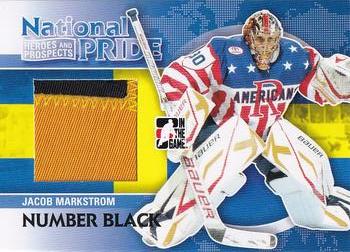 2010-11 In The Game Heroes and Prospects - National Pride Numbers Black #NATP04 Jacob Markstrom  Front