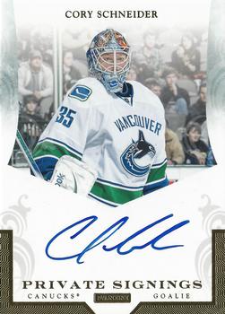 2010-11 Panini Luxury Suite - Private Signings #CSC Cory Schneider Front